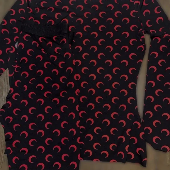 Marine Serre Printed Jersey Top and Marine Serre Moon printed leggings - Picture 2 of 4